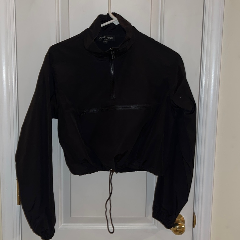 W Cropped Wind Breaker, Small